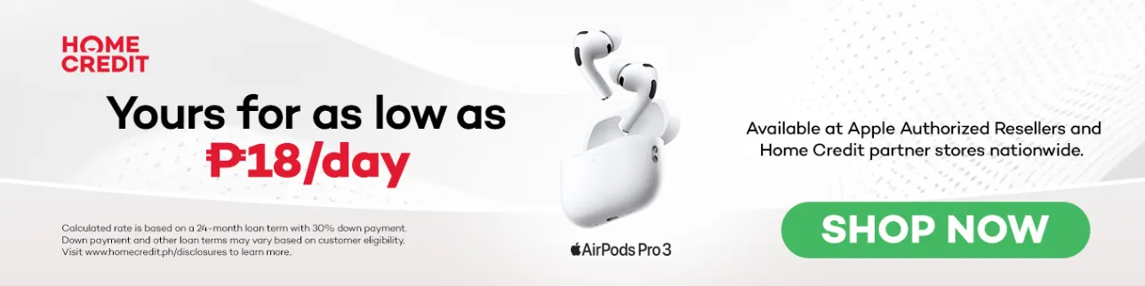 banner showing airpods pro 3