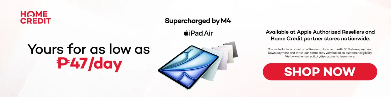 Banner showing iPad Air M4 Check back later