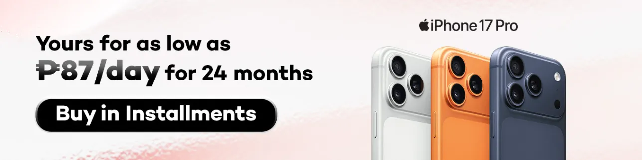 banner showing iPhone 17 Pro pre-order at shoppingmall