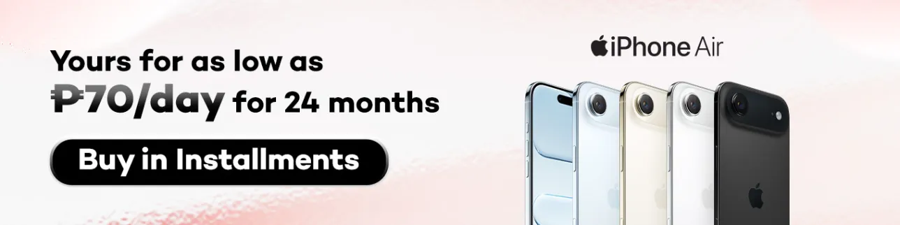 Banner showing iPhone air pre-order at shoppingmall