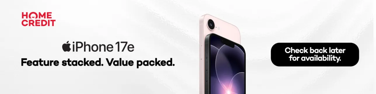 Banner showing iPhone 17e Coming Soon