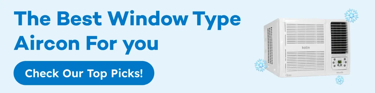 Banner showing 0% aircon deals at shoppingmall