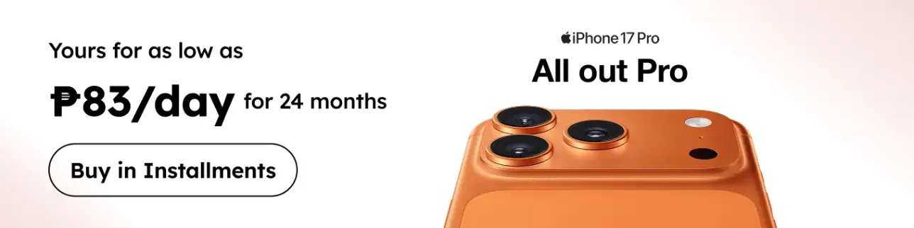 Banner showing iPhone 16 Pro Installment at shoppingmall.