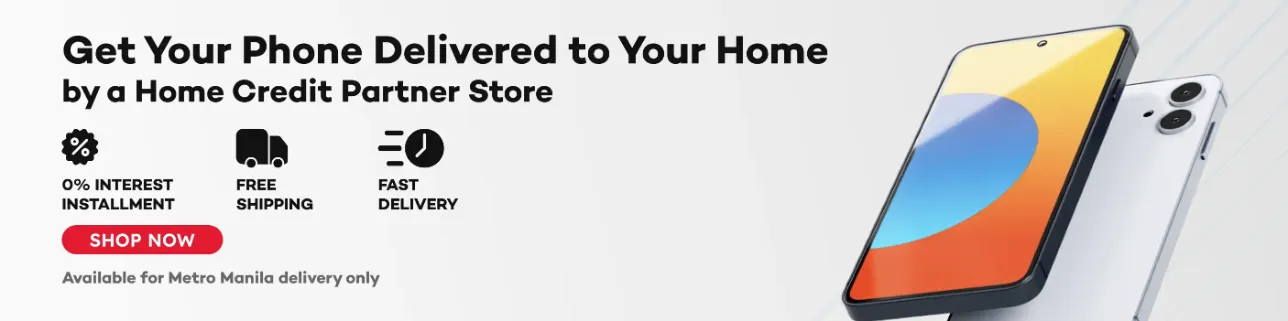 Banner showing Deliver to Home Banner