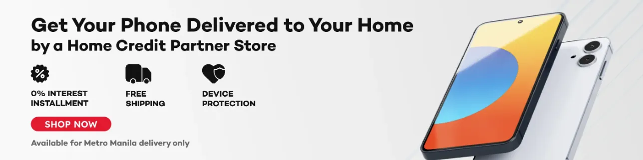 Banner showing Deliver to Home Banner