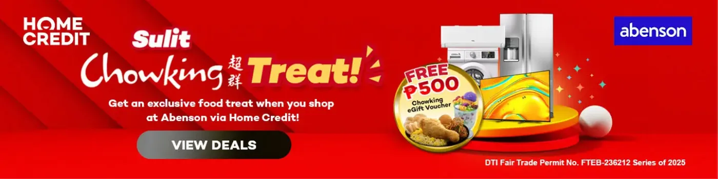 Sulit Chowking Treat with Abenson showcasing P500 off on selected products