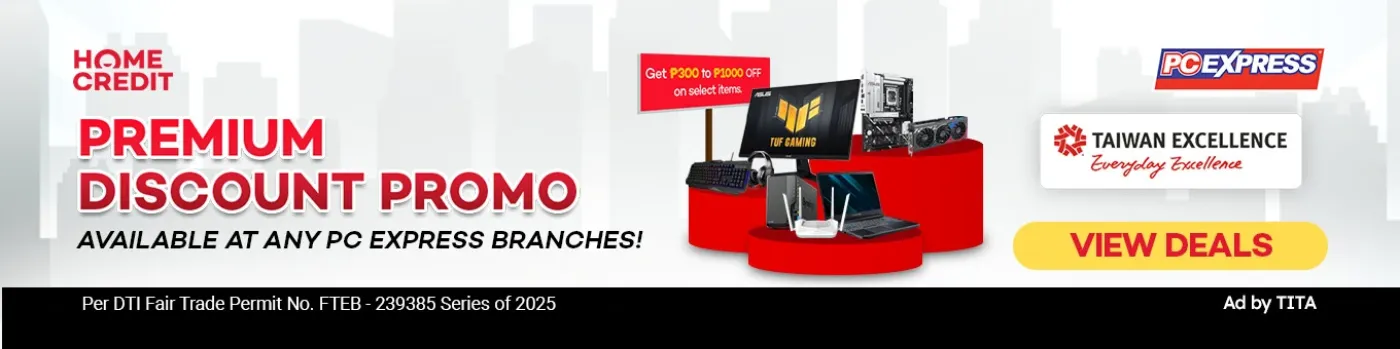 Banner showing PC Express' Taiwan Excellence Campaign