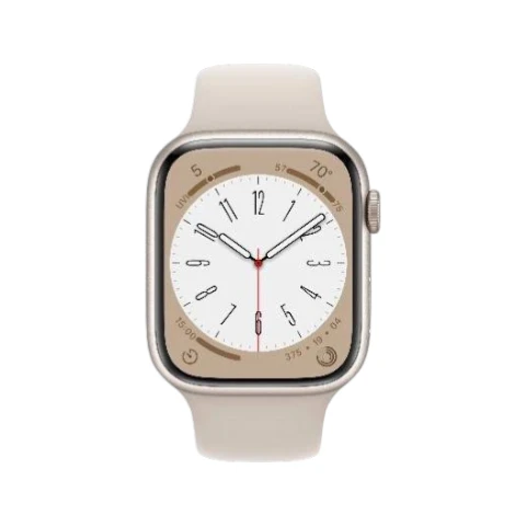 Apple Watch Series 8 GPS 45mm Starlight Aluminum Case Unspecified Band Smartwatch