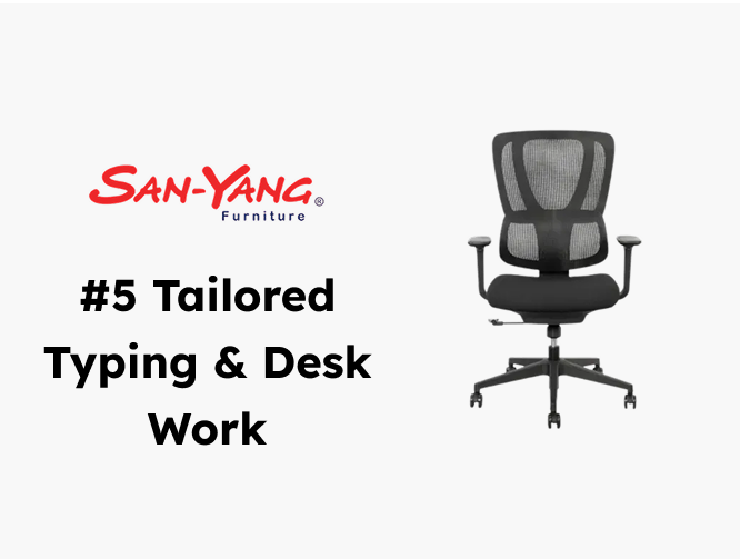 5. San-Yang Office Chair with Adjustable Armrest Black icon