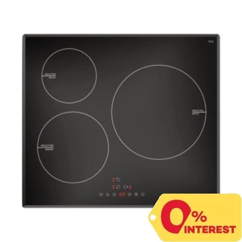 Hafele 59cm x 52cm x 6.85cm 3 Electric Induction Hob 495.06.109