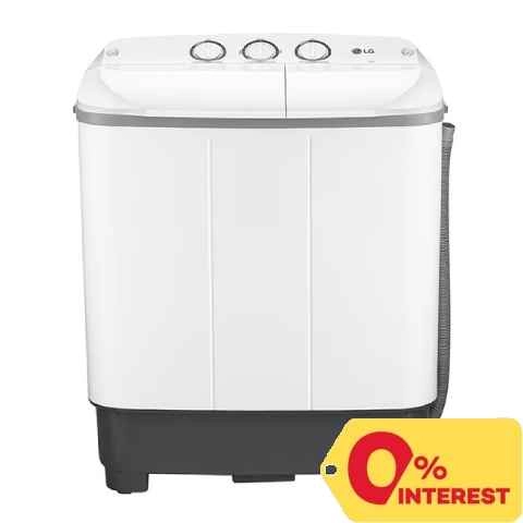 LG 7.0kg Semi Automatic Twin Tub with Soak Function Washing Machine P700N