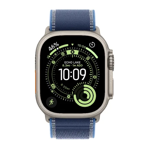 Apple Watch Ultra 3 49mm GPS + Cellular Natural Titanium Case Blue/Bright Blue Trail Loop M/L