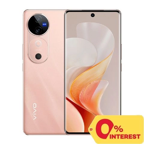 Vivo V40 5G 256GB/12GB Sunglow Peach Cellphone Mobile Phone