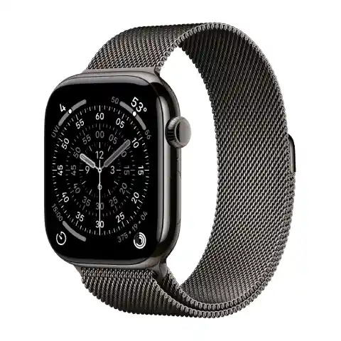 Apple Watch Series 11 46mm GPS + Cellular Slate Titanium Case Slate Milanese Loop S/M