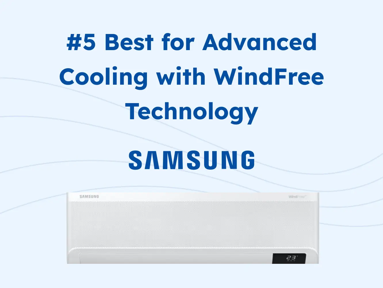 5. Samsung 1.0HP WindFree Split Type Inverter Air Conditioner icon